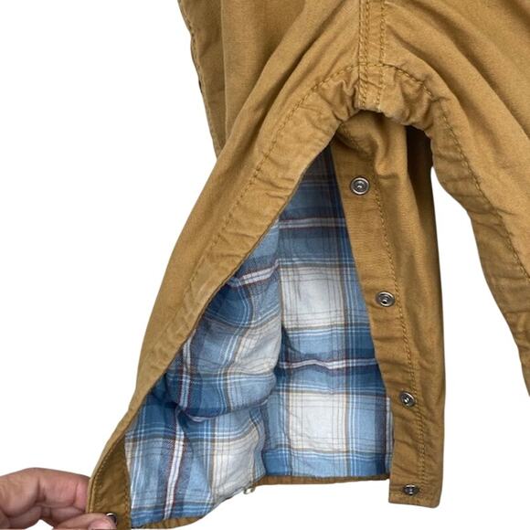 OshKosh B'Gosh Baby Lightweight Canvas Bib Overalls, Dark Khaki - Picture 7 of 9